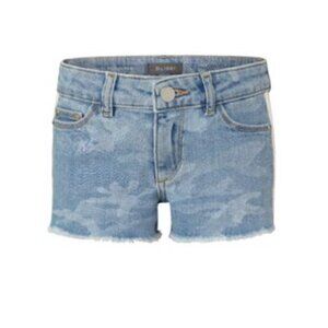 DL1961 Lucy Short Blue Denim Hide N Seek Cloud Print Size 12 Girls